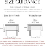 patdrea Designer Vintage Cyan Tablecloth for Rectangle Table,Linen Ancient Castle and Manor Pattern Tablecloths,Table Cover Decor for Kitchen Dining Christmas,Thanksgiving,55"x87"-Lucerne a