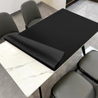 Dining Table Cover - 42x74 Inch Waterproof Easy to Clean Can Conceal Flaws Protector The Table Top from Scratches Used for Dining (Black+Black 42x74)