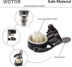 WOTOR Champagne&Wine Bottle Stoppers Stainless Steel with Food Grade Silicone, Leak Proof Keep Fresh Reusable Saver, Cork Suitable for Wine, Champagne, Cava, Prosecco and Sparkling (8 Pack Black）
