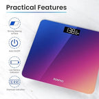 RENPHO Digital Bathroom Scale, Highly Accurate Body Weight Scale with Lighted LED Display Core 1S(10.24"/260mm, Gradient)