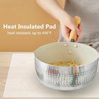 Gartful 2Pcs Extra Large Silicone Mats for Countertop, 28" by 20" Multipurpose Mat, Counter Table Protector, Desk Saver Pad, Placemat Nonstick Nonskid Heat-Resistant Pad, Translucent