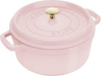 Staub Cast Iron 4-qt Round Dutch Oven - Peony Pink