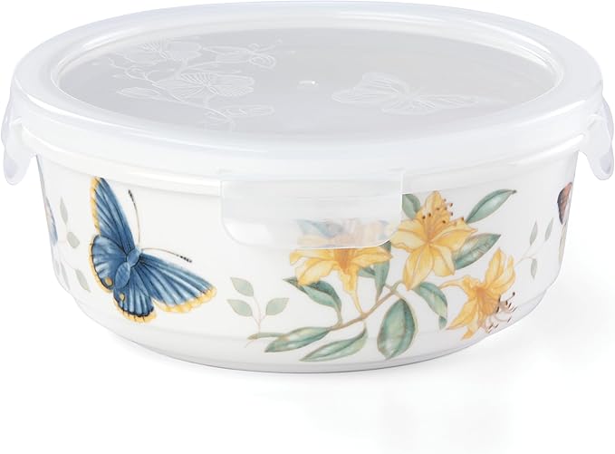 Lenox Butterfly Meadow Round Serve and Store, Large