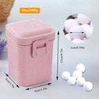 2.2Lb Ceramic Pie Weights Baking Beans Pie Crust Reusable 10mm Weights Natural Ceramic Stoneware with Wheat Straw Container (35 Oz Total) (Pink)