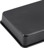 Nonstick Roasting Pan, Deep Baking Pan Set, Large Cake Pan Sets for Oven, 3-Piece Brownie Pan （Black）