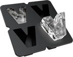 Customized Letter D Ice Cube Mold -Letter Silicone Ice Mold for Custom Ice Cube Mold and Baking Chocolate and Crafting Letter Molds, Ice Cube Molds for Cocktails & Whiskey with Custom Letters