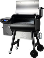Z GRILLS Wood Pellet Grill & Smoker, 8-in-1 Outdoor BBQ Grill with PID 2.1 Controller, 697 sq in Cooking Area, 2 Meat Probes, LCD Screen, Rain Cover Included