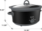 Kenmore 5 Quart Slow Cooker - Crock pot with Programmable Settings,Digital Controls, Large Capacity for Family Meals, Dishwasher-Safe Stoneware, Warm Rice & Sous Vide Stew
