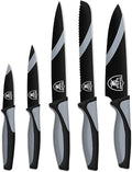 The Sports Vault NFL Las Vegas Raiders 5-Piece Kitchen Knife Set