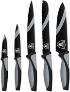 The Sports Vault NFL Las Vegas Raiders 5-Piece Kitchen Knife Set