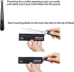 Ergo Chef 5pc Universal Knife Edge Guard Set (Black) Multi-sized / Chef knife, Santoku, Bread, Utility and Paring knives