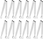 Serving Tongs, Anytrp 12-Packs Stainless Steel Sugar Tong, 5.3inch Small Tongs for Serving Food, Appetizers, Buffets, Coffee Bar, Kitchen, Tea Party, Desserts Party and Ice Bucket