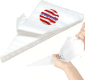 21Inch Tipless Piping Bags for Royal Icing, 200 Pcs Extra Thick Anti Burst Large Decorating Bags Butter Cram Cookies Decoration, Perfect for Professional Baking Lover