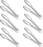 6 Pack Serving Tongs Kitchen Tongs, Buffet Tongs, Stainless Steel Food Tong Serving Tong, small tongs