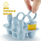 Toddler Popsicles Molds 1 Pack 6 Handle, BPA Free Silicone Baby Popsicles Molds, Baby Essentials Baby Shower Gifts