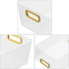Kiddream 6 Packs Clear Fridge Organizer Bins, Plastic Pantry Organizers and Storage Bins