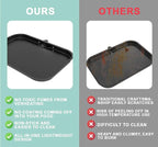OG900 Griddle Pan and Rack for Ninja Woodfire XL OG800 & OG900 Series Grills Accessories, Non-Stick Flat Top Griddle Plate for Ninja OG951 OG850 OG952 XSKGRDPLT Pro Connect XL, Stainless Steel Rack