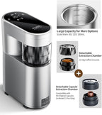 C1 Pro Portable Electric Coffee Machine, 20 Bar Travel Espresso Maker with Ground Coffee & NS Capsule, Rechargeable, Instant Heating, 6.1oz Water Tank for Car RV Camping Hiking Office Home