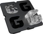Customized Letter G Ice Cube Mold -Letter Silicone Ice Mold for Custom Ice Cube Mold and Baking Chocolate and Crafting Letter Molds, Ice Cube Molds for Cocktails & Whiskey with Custom Letters