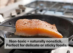 Misen 8 Inch Pre-Seasoned Carbon Steel Fry Pan – Lightweight, Even Heating, Heat Retention – Oven Safe to 500°F – Ideal for Searing, Sautéing, and Frying – Versatile Durable, Easy to Clean