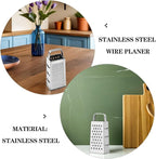 Ciieeo Stainless Steel Kitchen Grater, Multipurpose 4-sides Box Grater, Vegetable Slicer, Cheese Shredder, 9. 64 X 4. 17 X 3. 14 Inch, Silver
