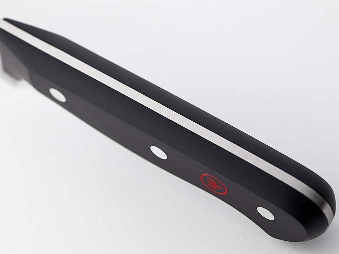 WÜSTHOF Gourmet 7" Hollow Edge Santoku Knife,Black