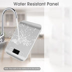 Digital Shipping Scale,Stainless Steel Panel, Accurate 10kg/1g Portable Postal Scale for Packages, Small Business,Kitchen, Food, Handmade, Liquids, and Boutique (Silver)