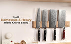 KEEMAKE Magnetic Knife Holder for Wall 16 inch Acacia Wood Knife Magnetic Strip, Powerful Neodymium Magnet Knife Hanger Knife Bar for Kitchen knives
