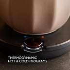 Hot & Cold Drinking Chocolate System - The ALL-NEW Velvetiser from Hotel Chocolat - Kit includes hot chocolate maker with US Power Supply, 10 serving taster box, 1 mug and 1 glass - Pebble Edition