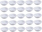 GLEAVI 30pcs Aluminum Alloy Egg Tart Molds Tart Tins for Baking Reusable Tartlet Pans Non Stick Coating