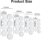 4Pcs 32-Cavity Resin Circle Molds Flat Round Keychain Silicone Mold Earrings Mold, Pendant Silicone Mold for Resin(2in, 1.75in, 1.5in, 1.25in)