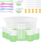 Silicone Measuring Cups for Resin Supplies - Kit With 600ml & 100ml Mixing Cups and Tools for Molds, Epoxy, Cooking, Casting Moulds, Jewelry Making