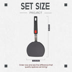 Silicone Spatula, Heat Resistant Food Grade Silicone Spatulas for Nonstick Cookware, Dishwasher Safe Kitchen Utensils BPA Free Rubber Spatula for Egg, Pancake, Fish, Burger
