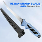 Calamus SwiftEdge Fillet Knife Set, Fishing Knife, G4116 German Stainless Steel, Ultra-Sharp & Flexible Blade, Rust & Corrosion-Resistant Blade, Non-Slip Handle, Fishing Gear, Fishing Gift For Men