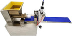 Dough Quantitative Dividing and Cutting Machine Pneumatic Dough Divider Cutter Electric Dough Lump Spacer 0.35oz-17.64oz Dough Divider Cutter Press Machine with Conveyor Belt