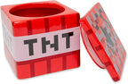 Minecraft TNT Block 6-Inch Ceramic Cookie Jar Container With Lid | Kitchen Storage For Snacks