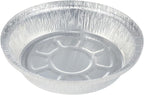 7 Inch Aluminum Round Foil Pans with Paper Lids 60pack Disposable Aluminum Tin for Roasting Baking Cooking