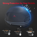 Comnova Griddle Cover for Blackstone 28 Inch With Hood - 600D Heavy Duty Waterproof Flat Top Grill Cover for Pro Series, BBQ Cover for Models 1883, 1924 and More