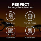 Dark Roast Whole Bean Coffee – Bold & Smooth Arabica for Espresso & Cold Brew – Fresh Roasted Specialty Coffee, Single Origin 300g Bag – Premium Kenyan AA Beans