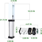 TAISHER Push Valve Aluminum Can Crusher，Eco-Friendly Recycling Tool，Heavy Duty Pneumatic Cylinder Soda Beer Can Crusher