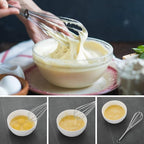 Whisks for Cooking Set, Stainless Steel Wisker for Baking, Blending, Rust-Proof Balloon Wire Whisker Egg Whisk Hand Mixers (8 in + 12 in, 2)
