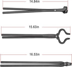 Knife Making Tongs Set 3Pcs Blacksmith Tongs Assembled Knife Making Blacksmith Tools Anvil Forge