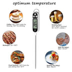 6pcs Candy Thermometer Digital Instant Read for Meat Kitchen Cooking Food Oil Deep Fry BBQ Grill Smoker (6, 23.2inch)