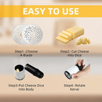 Portable Manual Cheese Grinder Mill Quick Grating and Slicing Cheese Shredder Chopper and Kitchen Grinding Tool