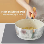 Gartful Extra Large Silicone Mats for Countertop, 28" by 20" Multipurpose Mat, Counter Table Protector, Desk Saver Pad, Placemat Nonstick Nonskid Heat-Resistant Pad, Dark Gray