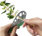 Herb Stripper Stainless Steel Kitchen Herb Leaf Stripping Tool Kitchen Gadgets for Kale, Chard, Collard Greens, Thyme, Basil, Cilantro Tool (9 holes)