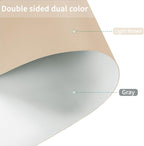 Leather Dresser Cover,1.8mm Thick,14x72 Inch,Dresser Protector Top,Dresser Top Protector,Dresser Cover Top,Dresser Top Cover,Dresser Cover Top for Bedroom.(Light Brown+Gray,14x72)
