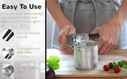Crank Handle Commercial Can Opener - Heavy Duty Manual Can Opener - Ergonomic Cushioned Handle - Stainless Steel Blade - Black