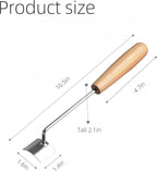 Wooden Handle Corn Peeler with Wear Silicone Gloves - Non Slip Grip for Safe Corn Kernel Removal, Stainless Steel Corn Peeler Cob Stripper for Peelers for Kitchen
