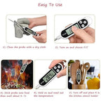 3pcs Candy Thermometer Digital Instant Read for Meat Kitchen Cooking Food Oil Deep Fry BBQ Grill Smoker (3, 9.4in)